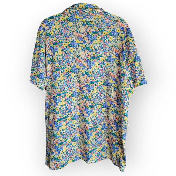 J.Crew Coolmax Performance Polo Shirt Yellow Barley Flower Mens Size L UPF 50 - Picture 6 of 15